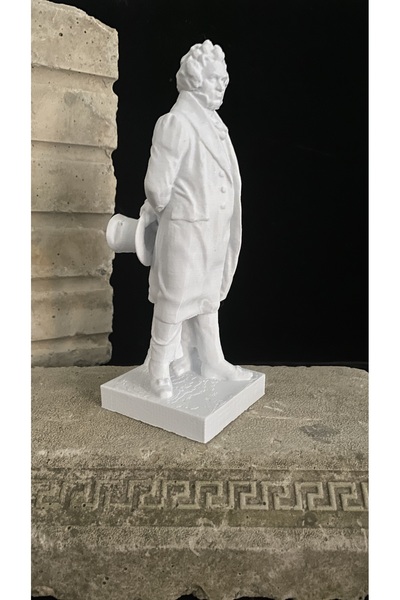 Root Made Ludwig van Beethoven Büst Heykel Dekoratif Obje Ev Ofis Kitaplık Ko...