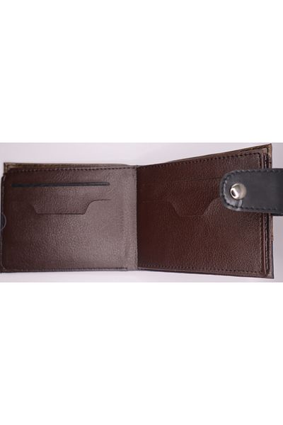Astakos Men's Sports Classic Cut Vegan Leather Wallet with Zipper Pocket Card Holder Width 11x9cm