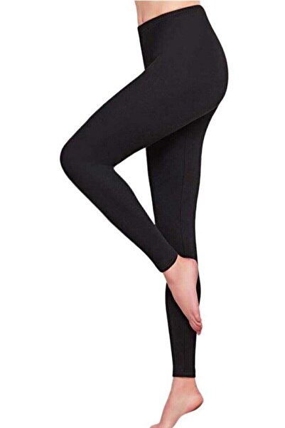 jilly jo Legging termic de iarnă pentru damă, negru