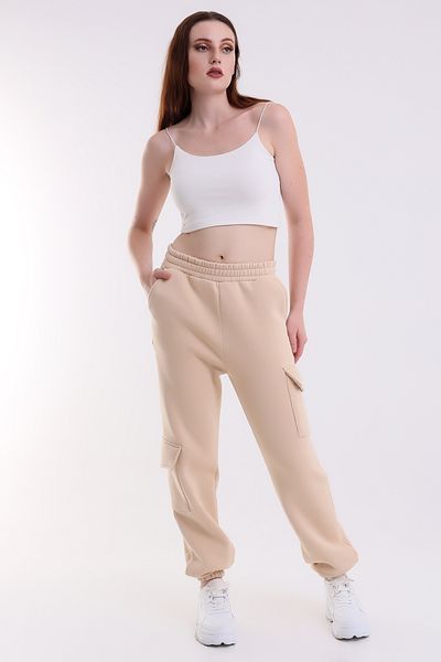 Winmoda34 ΓΥΝΑΙΚΕΙΑ JOGGER ΧΟΝΤΡΗ 3 ΚΛΩΝΑ ΤΣΕΠΗ CARGO ΦΟΡΜΑ