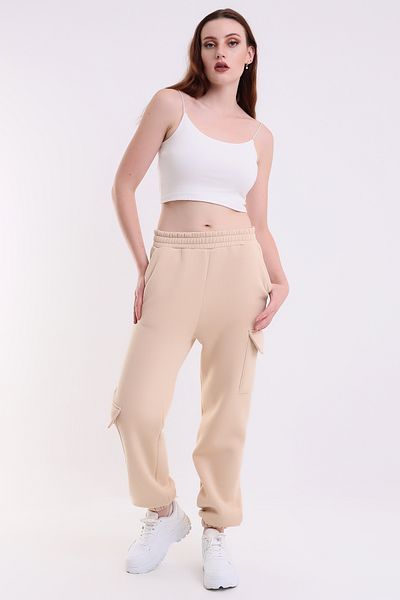 Winmoda34 ΓΥΝΑΙΚΕΙΑ JOGGER ΧΟΝΤΡΗ 3 ΚΛΩΝΑ ΤΣΕΠΗ CARGO ΦΟΡΜΑ