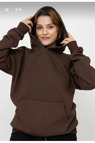 aryam butik Ženska majica sa tri niti Sa kapuljačom Flis paketa Miflon Oversi...