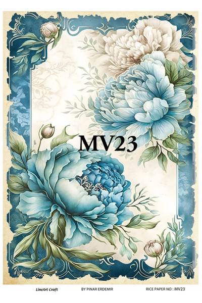 LİNEART Pirinç Dekopaj Kağıdı No:MV23- 29X42cm