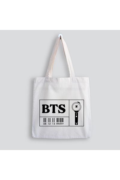 designedfy Geantă din pânză imprimată BTS