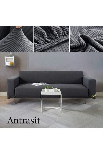seltenet Lycra 3 Seater Elastic Seat Cover Sofa Bed Seat Cover Stretch Flexible Sofa Cover