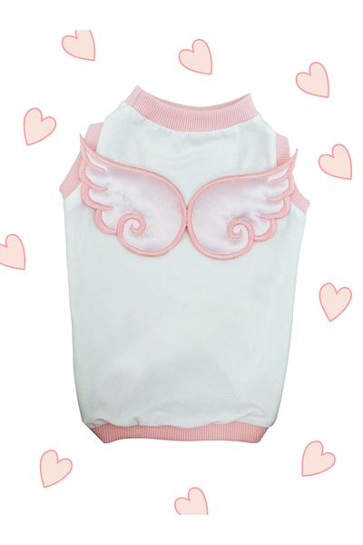 Barneystore Cat Dog Angel Winged Tank Top
