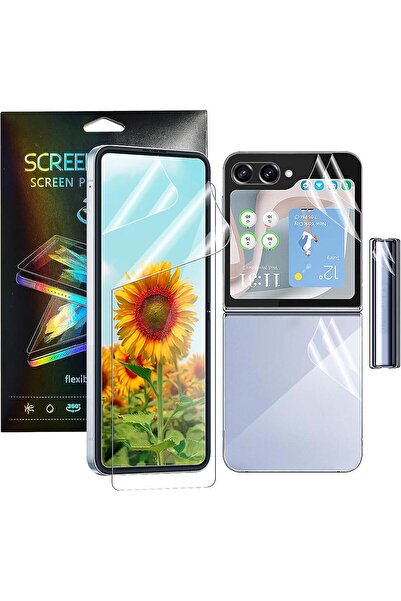 Miscase Samsung Galaxy Z Flip 5 ile Uyumlu Ön & Arka Full Body Esnek Nano Çiz...