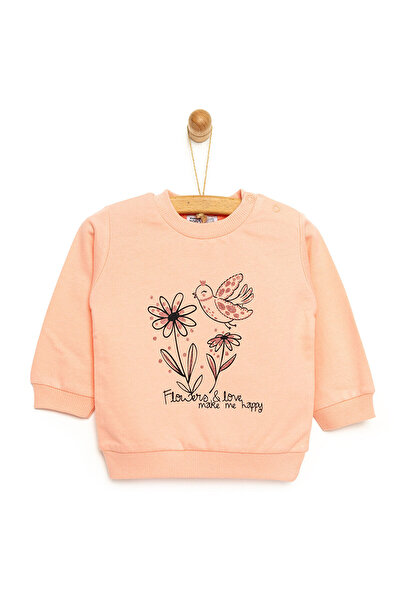 ebebek Hello Baby HelloBaby Basic Papatya Desenli Sweatshirt Kız Bebek