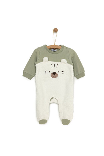 ebebek Hello Baby HelloBaby Yenidoğan Fügürlü Peluş Patikli Tulum Unisex