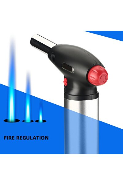 zemshop Ayarlanabilir Kamp Mangal Barbekü Pürmüz Yüksek Isı Doldurulabilir Gazlı Çakmak