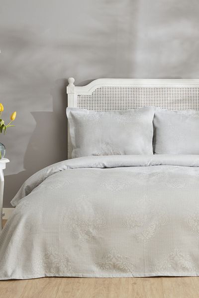 Karaca Home Double Bedspread Set Light Blue Pp