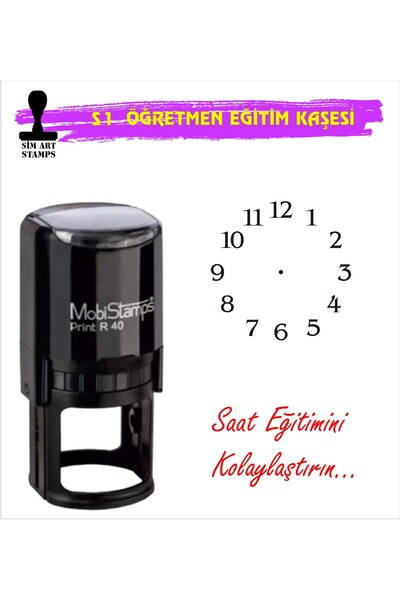 Mobistamps Öğretmen Saat Eğitim Kaşesi S1