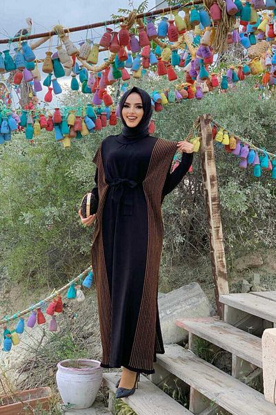 Bym Fashion 22203 Glitzer-Strickwaren-Set Gold-Schwarz