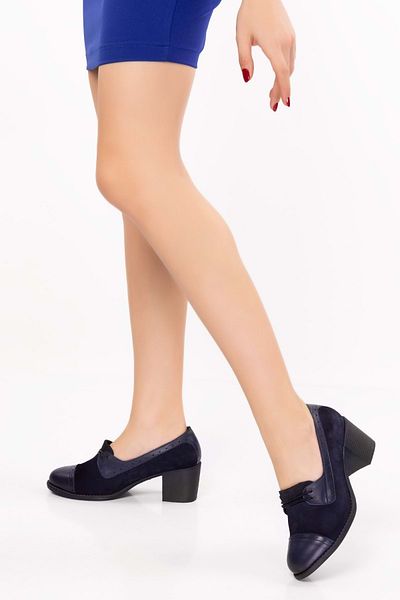 Gondol Women's Genuine Leather Comfortable Heeled Shoes Anl.7078