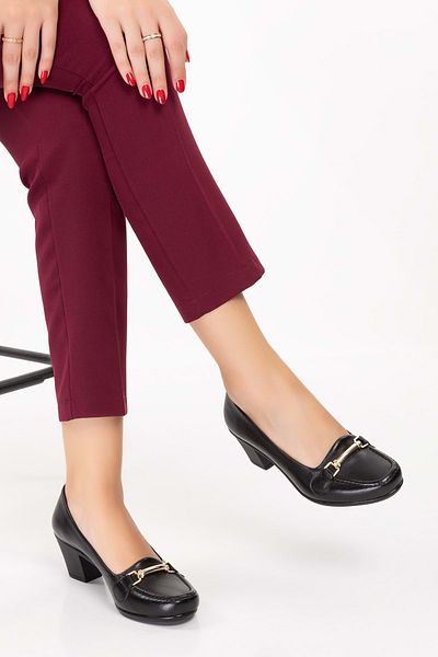 Gondol Genuine Leather Comfortable Classic Heeled Shoes Vdt.71