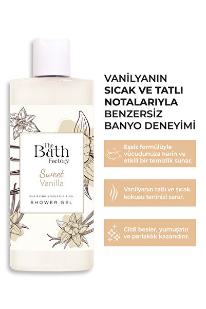 THE BATH FACTORY جل الاستحمام المرطب والمغذي بنكهة الفانيليا 400 مل