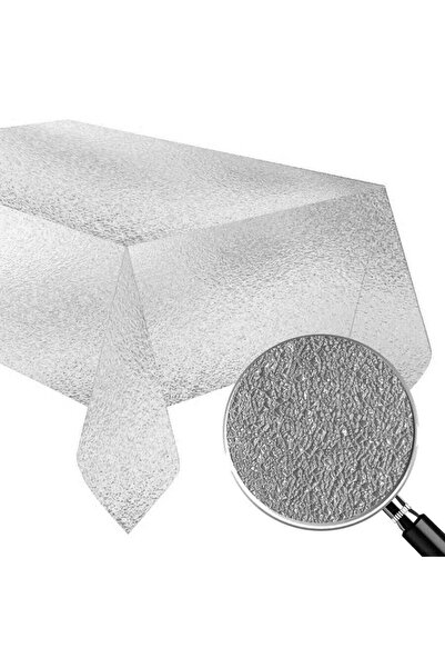 DM ONLINE Silver Color Metalized Tablecloth Party Birthday Metalized Tableclo...