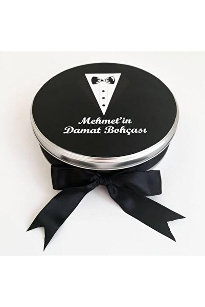 Uğur efendi şekerleme Damat Bohçası 17 Cm Metal Kutuda 50 Adet Etiketli Madle...