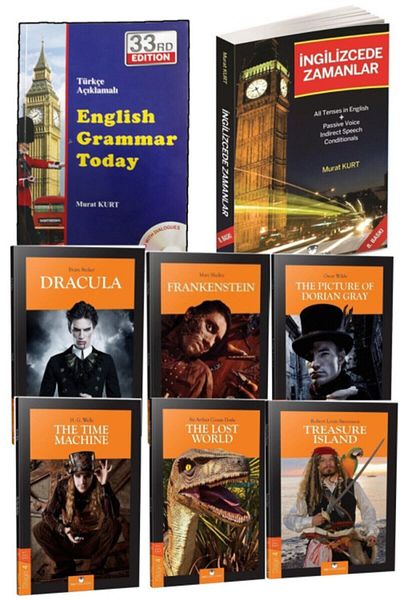 MK Publications English Tenses and Grammar Set + Stage 4 Reading Set