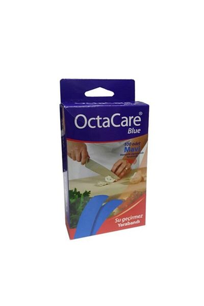 Octacare 10 عبوات من الندبات الزرقاء المقاومة للماء 100 قطعة