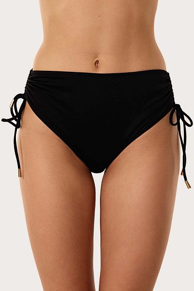 AYYILDIZ 63059 Schwarze Bikinihose mit hoher Taille