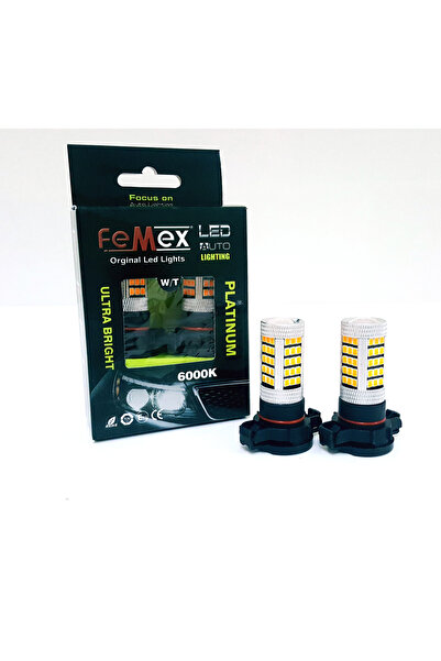 FEMEX PSX24W - H16  Sis/Sinyal Led Ampul Turuncu 1200LM Sis/Sinyal Farları İçin