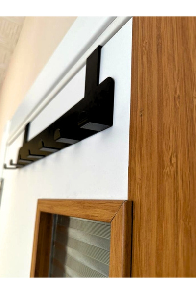 zisayt Kapı Arkası Akısı Mat Siyah, Amerikan Kapı Arkası Akısı, Slim Metal Kapı Arkası Askı