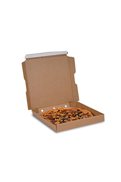 Unipak 22x22x4 Cm Bant Yapıştırmalı Pizza Kutusu 25 Adet