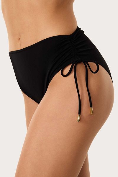 AYYILDIZ 63059 Schwarze Bikinihose mit hoher Taille