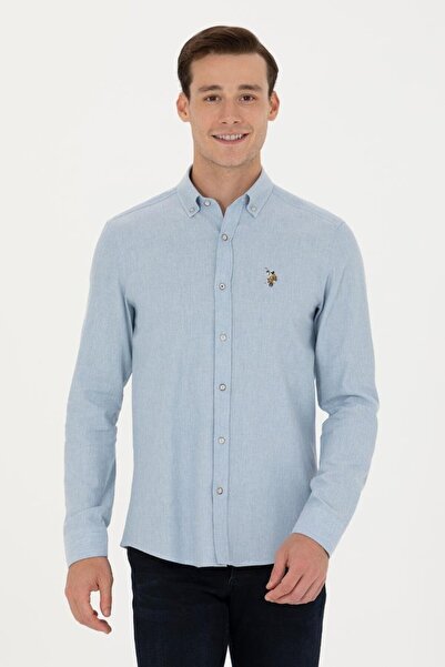 U.S. Polo Assn. Ανδρικό μακρυμάνικο πουκάμισο Basic