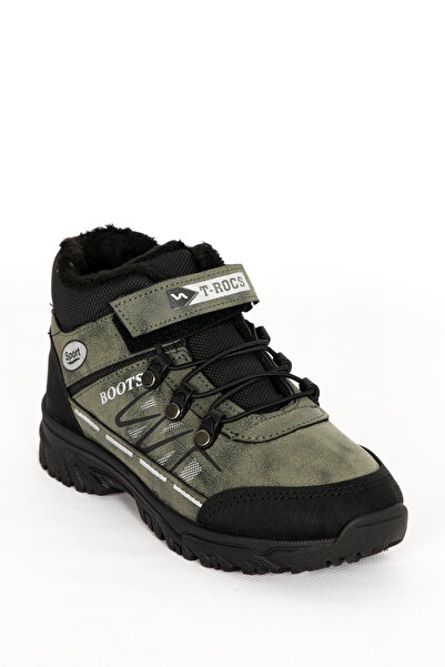 kabkabi Χειμερινές μπότες χιονιού με αντιολισθητική σόλα με γούνα για μικρά παιδιά