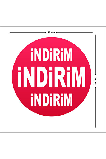 2MAKREKLAM Dönkart Indirim Levhası 30 x 30 cm 6 Adet 3mm Dekota Üzerine Çift ...