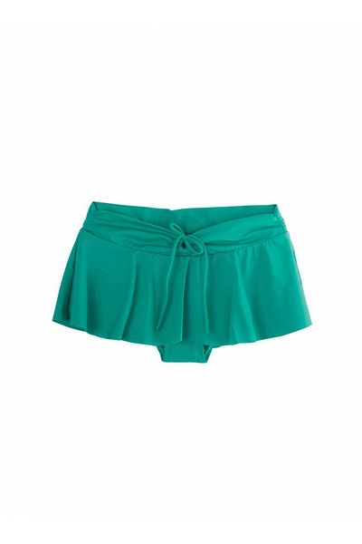 AYYILDIZ 63041 Nile Green Skirted Bikini Bottom