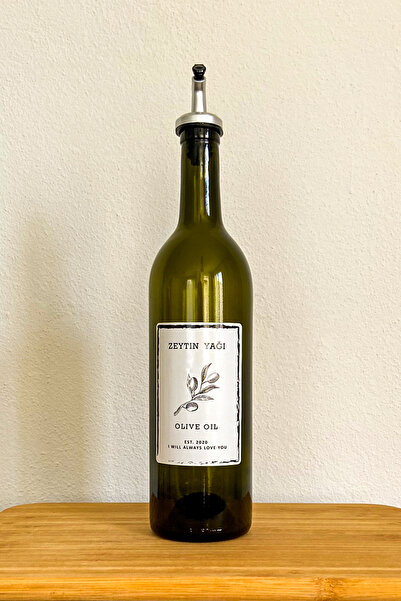 Genel Markalar Amber Cam 750 ml Zeytinyağı - Ayçiçekyağı Şişesi Stantsız Düz ...