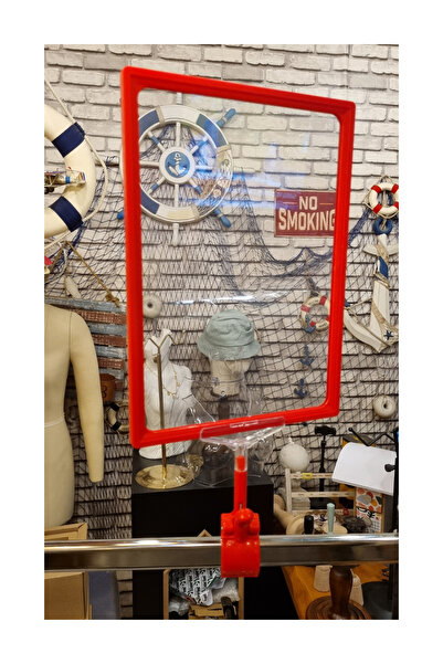 Modern Raf Mandallı A6 Etiketlik Kırmızı 3'li Paket