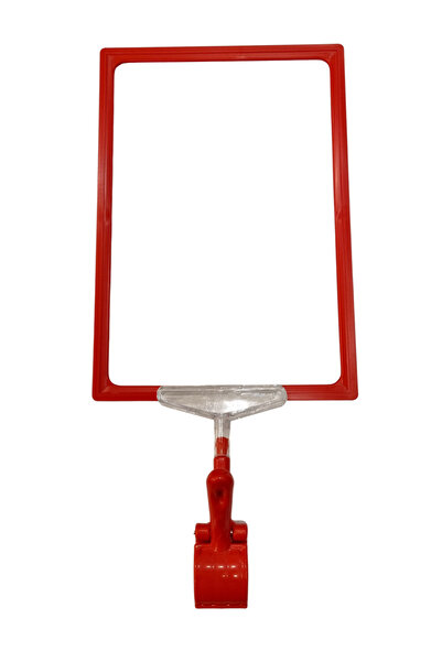 Modern Raf Mandallı A6 Etiketlik Kırmızı 3'li Paket