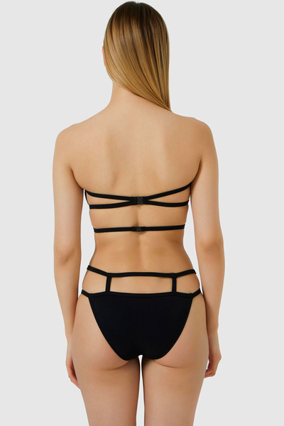 AYYILDIZ 3432 Μαύρο Σετ μπικίνι στράπλες