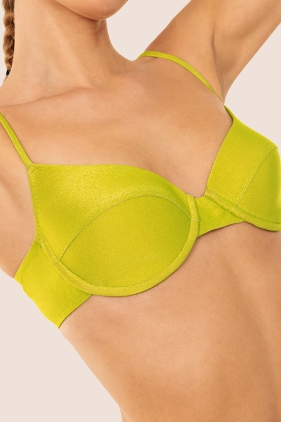 AYYILDIZ 3409 Yeşil Simli Kaplı Bikini Takımı