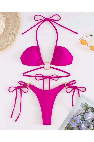 nuriçgiyim Ring detailed bikini set