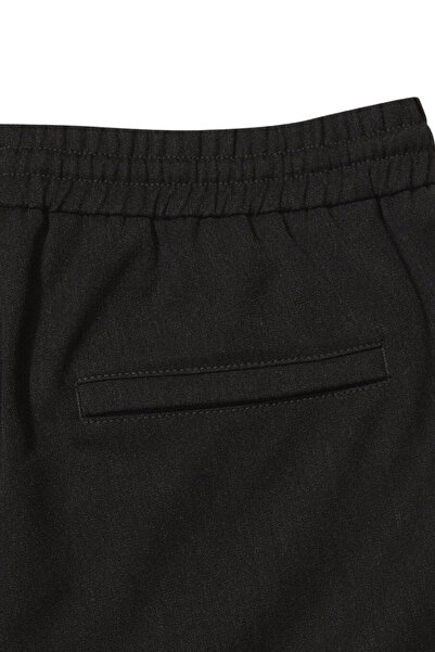 alenmeza Ανδρικό παντελόνι Jogger με πλαϊνές τσέπες ανθρακί, ελαστική μέση, μοντέρνα εφαρμογή, casual, άνετο κομμένο