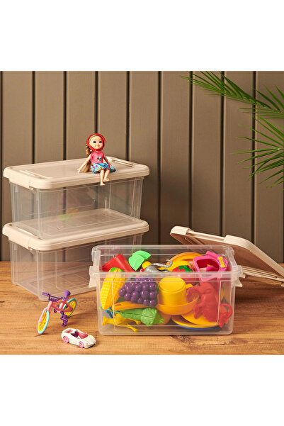 HOBBY LİFE صندوق تخزين مغلق 3 قطع - 15 لتر