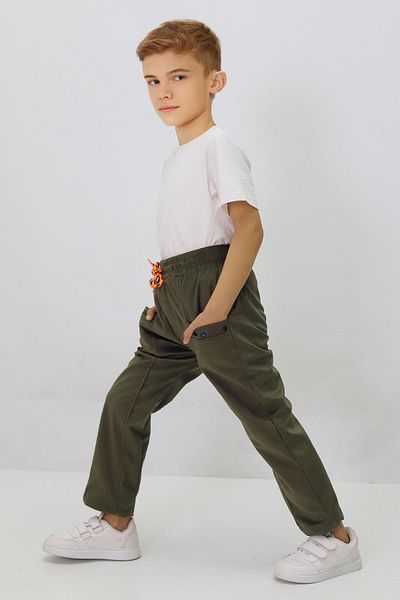 CANBİX Boy's Velvet Trousers with Flato Pockets