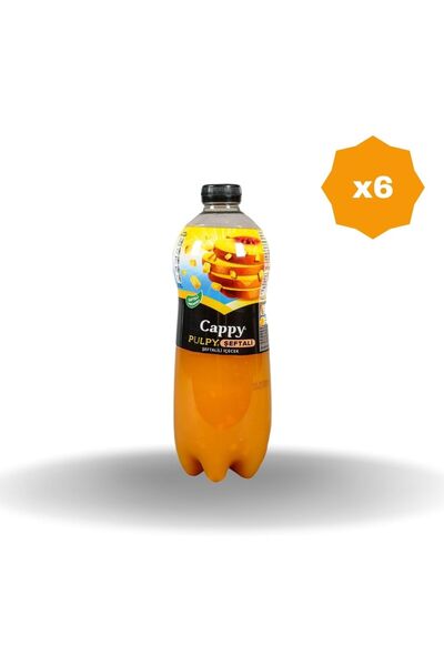 Cappy PULPY ŞEFTALİ 1LT X 6 ADET