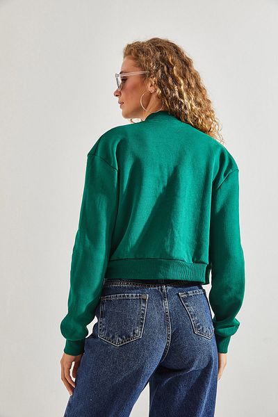 Bianco Lucci Dámská třívláknová růžově zlatá dvojitá kapesní bomber bunda