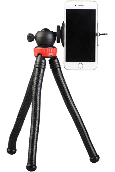 Coverzone Flexible Youtuber 30cm Ahtapot 360 Derece 320gr Selfie Telefon Tutucu Tripod