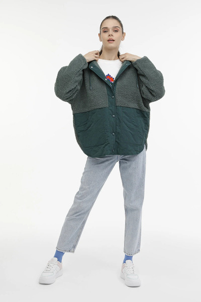 lumberjack WL HANNAH 6CT2008 3PR Sage Green Γυναικείο παλτό