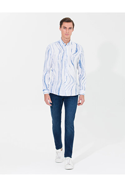 Cacharel Світло-блакитна сорочка Slim Fit з довгими рукавами G051SZ004.000.1595071.VR003