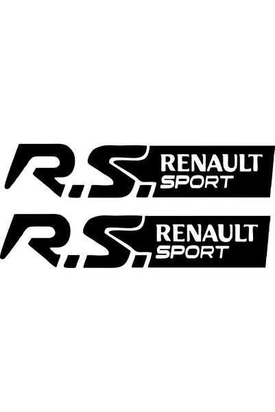 Birim Matbaa R.S.Renaült Sportlogooto Sticker - 30x6 cm, 2 Pieces