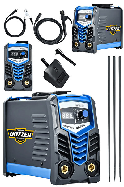 DOZZER BLU200X 200 Amper Dijital Gösterge Çift Kart Soğutmalı El Tipi Çanta İ...