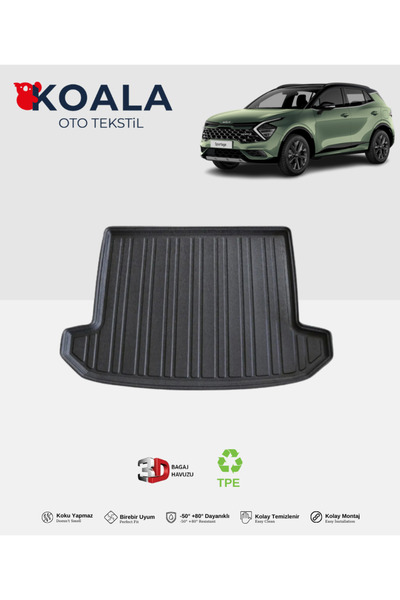 KoalaOtoTekstil Kia Sportage (2022 ve Sonrası) 3d Bagaj Havuzu